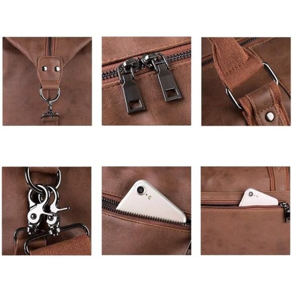 Weekender Overnight Bag Carry On Bag Travel Bag with Shoe Pouch - Picture 4 of 7